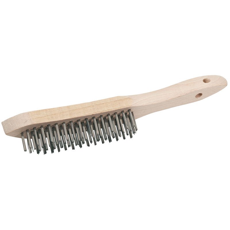 Draper 50931 WB-SS/L 310mm Stainless Steel 4 Row Scratch Brush