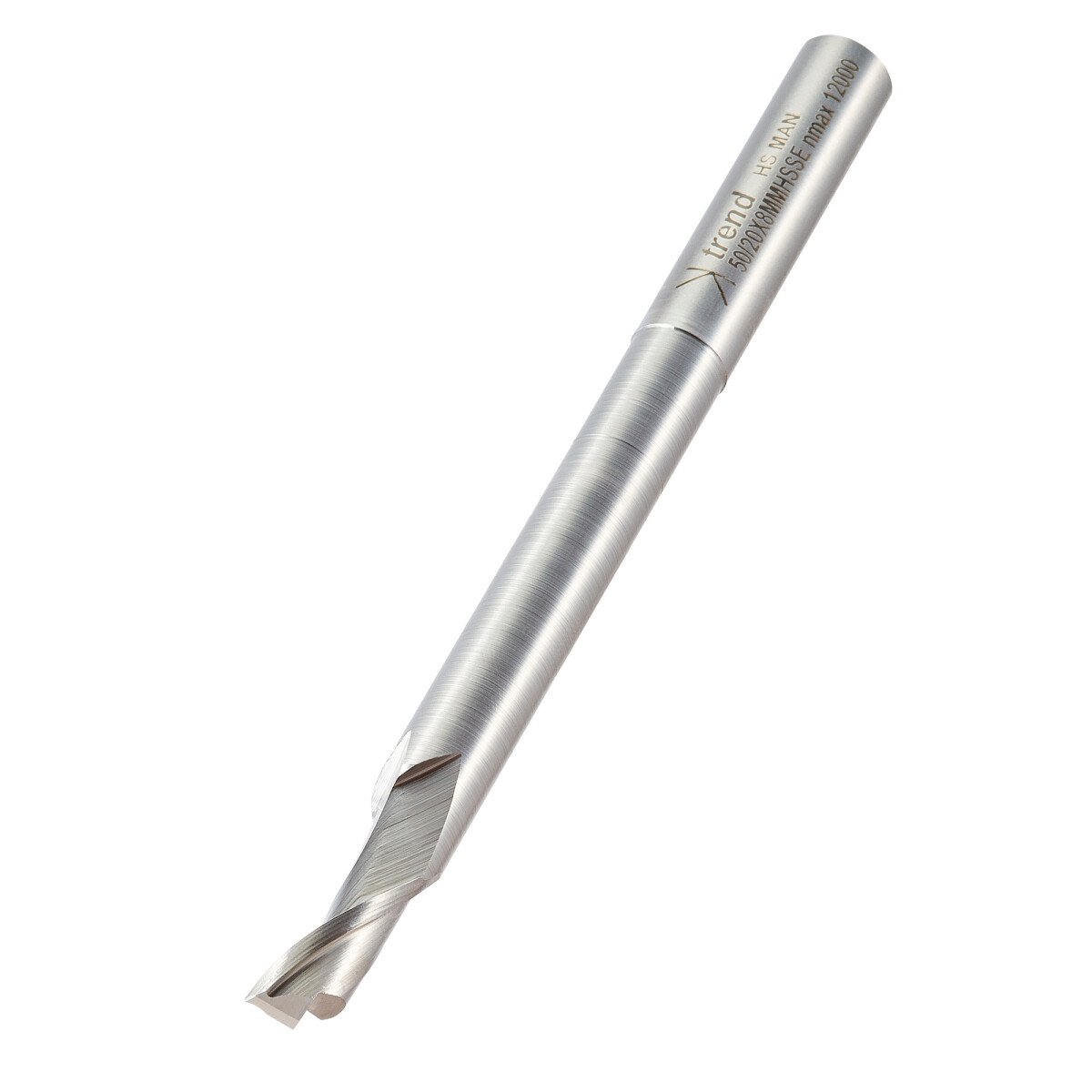 Trend 50/20X8MMHSSE Helical plunge cutter 8mm diameter