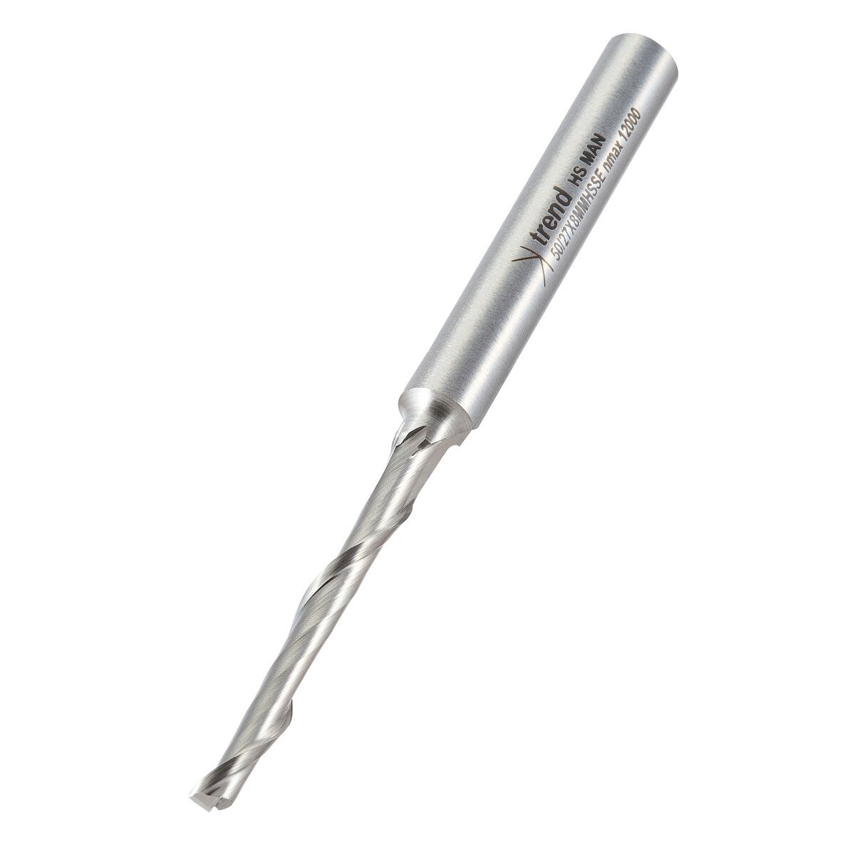 Trend 50/27X8MMHSSE Helical plunge cutter 5mm diameter