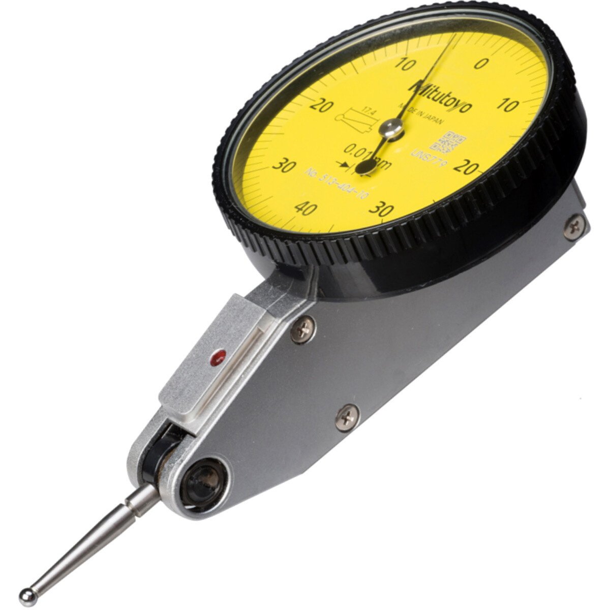 Mitutoyo 513-404-10E Dial Test Indicator Horizontal Type 0.8mm - 0.01mm