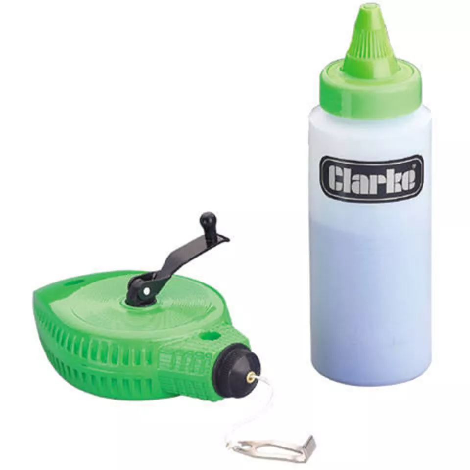 Clarke 1801402 CHT402 2 Piece 30m Chalk Line Kit