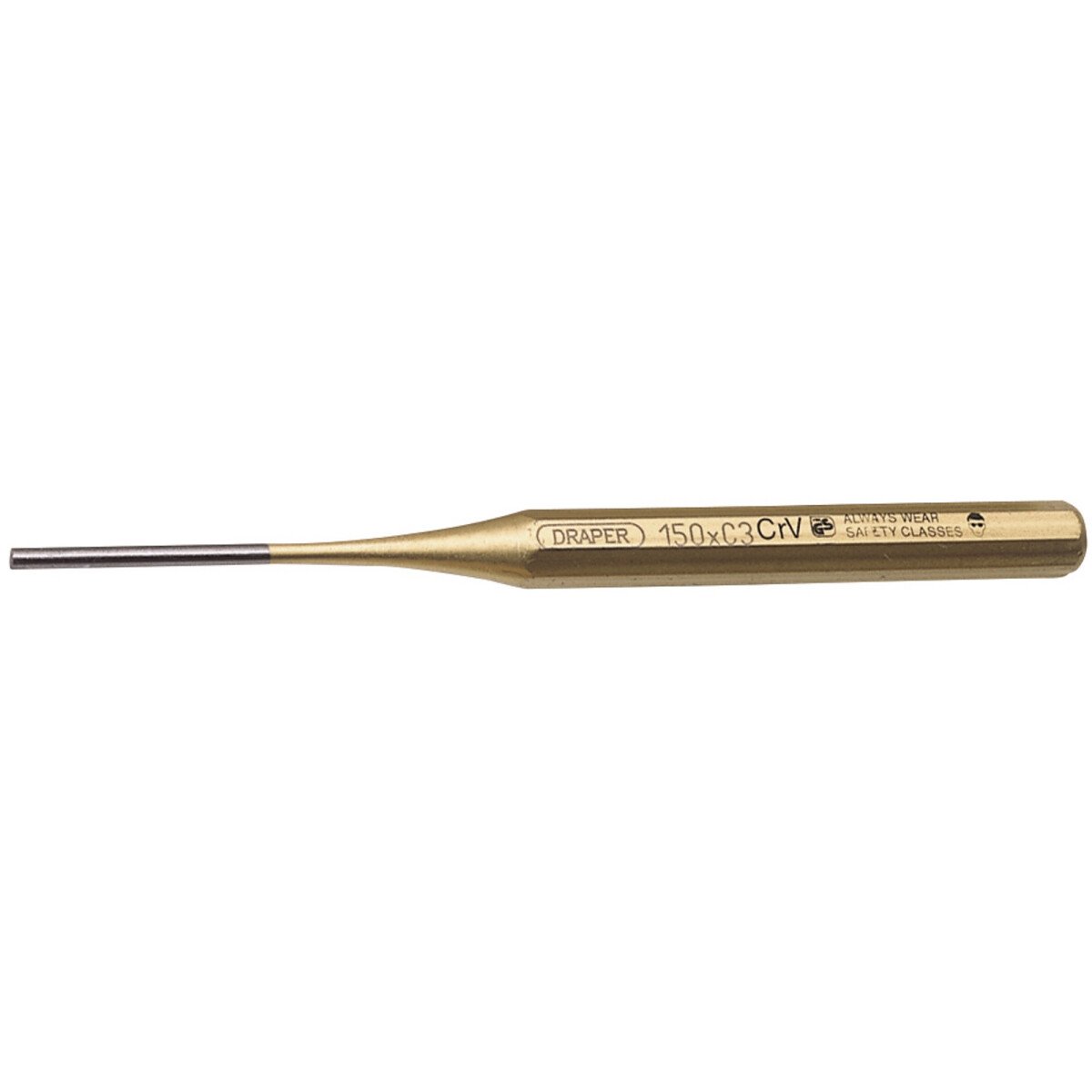 Draper 51661 119 Expert 3mm x 150mm Octagonal Parallel Pin Punch