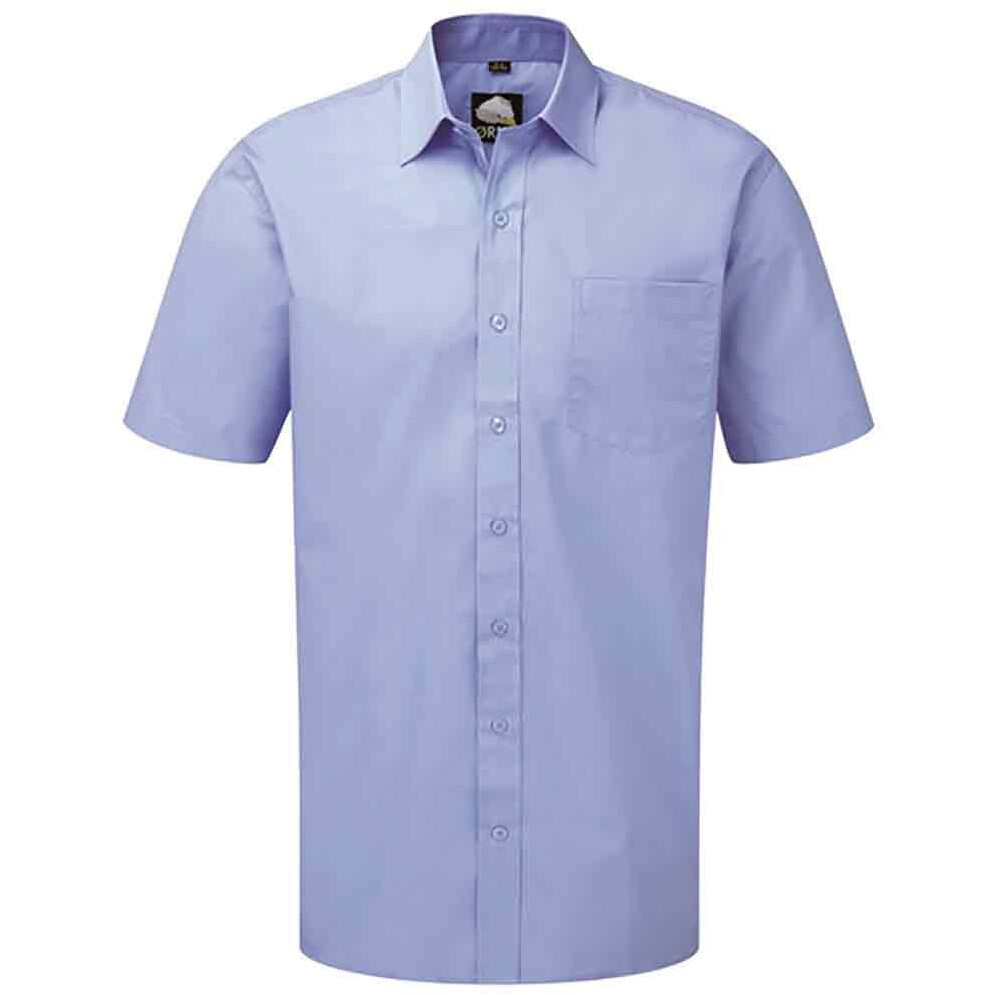 Orn 5300 Manchester Premium Short Sleeve Shirt Sky Blue 17"