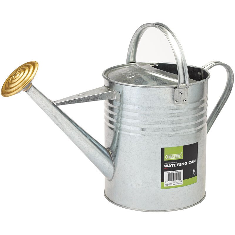 Draper 53234 GWC9 Galvanised Watering Can (9L)