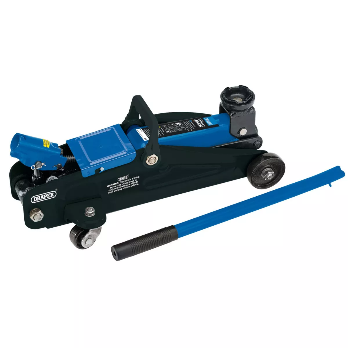 Draper 54635 TJ2LD/BB Trolley Jack With Carry Case, 2 Tonne