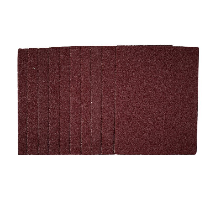 Draper 54716 SSA2 1/4 Sanding Sheets, 115 X 150mm, 40 Grit (Pack Of 10)