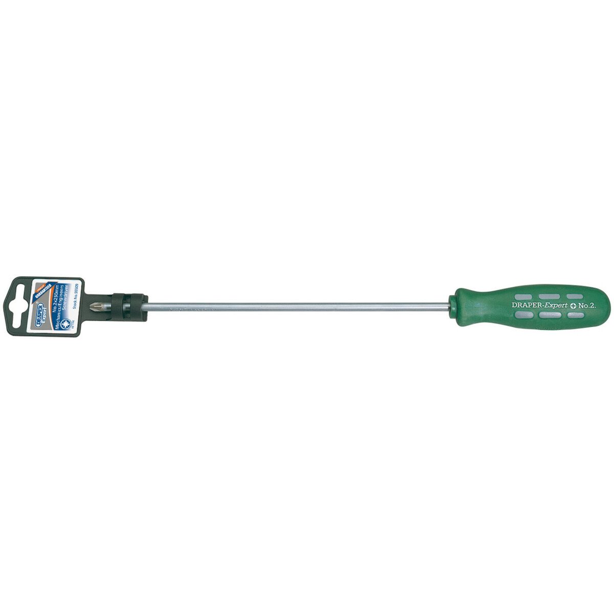 Draper 55509 870L/PZ Expert No.2 X 250mm Long Pattern Mechanics/Engineers Pz Type Scr...
