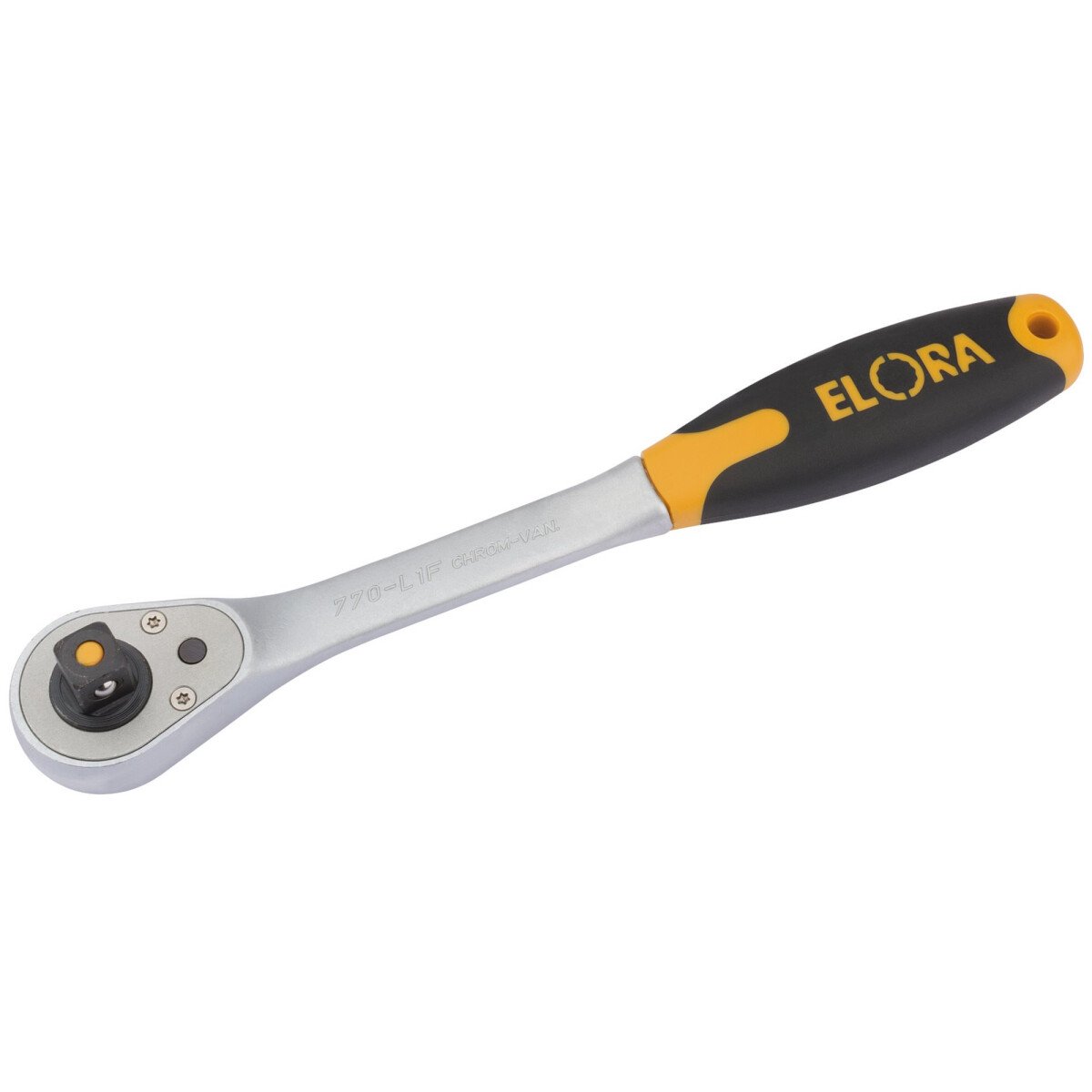 Elora 770-L1F 270mm 1/2" Square Drive Quick Release Soft Grip Reversible Ratchet 55536