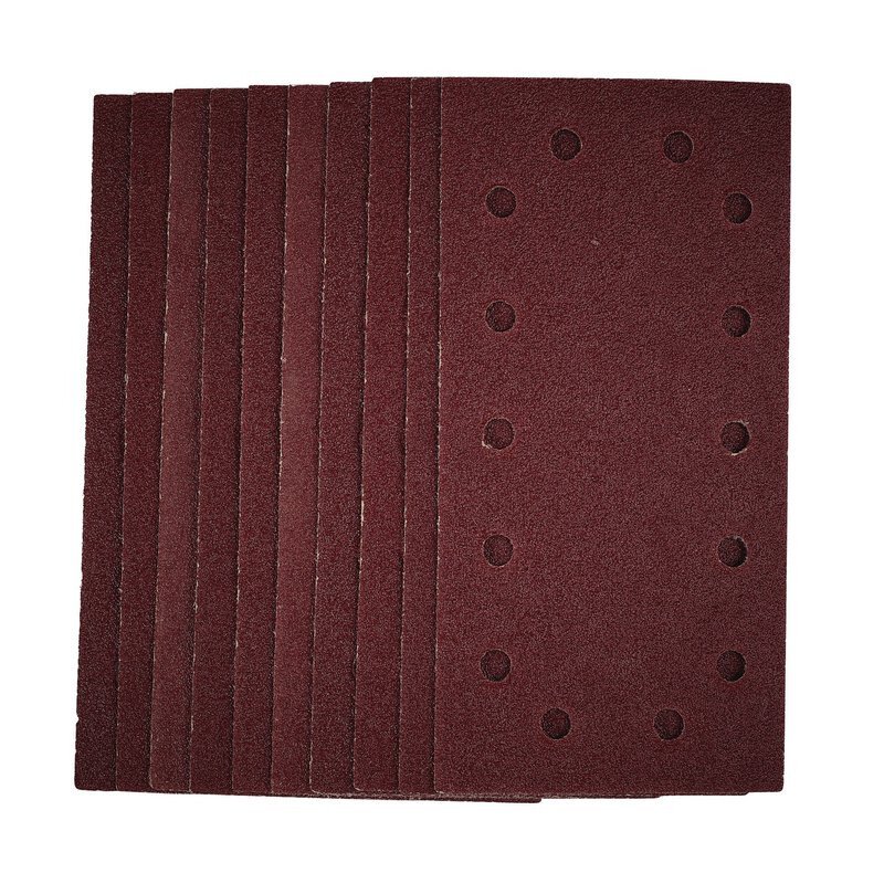 Draper 55805 SSA5 1/2 Sanding Sheets With Hook And Loop, 115 X 230mm, 40 Grit (Pack Of 10)