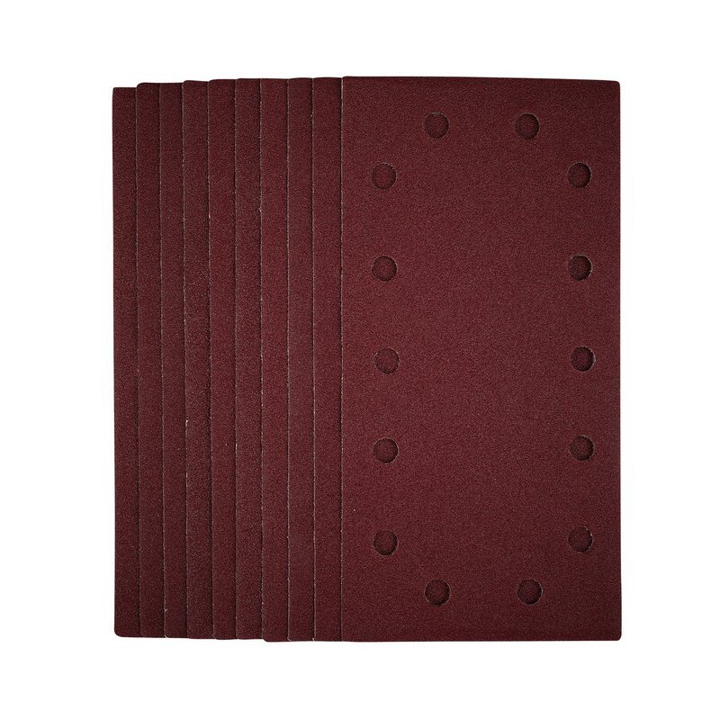 Draper 55863 SSA5 1/2 Sanding Sheets With Hook And Loop, 115 X 230mm, 80 Grit (Pack Of 10)