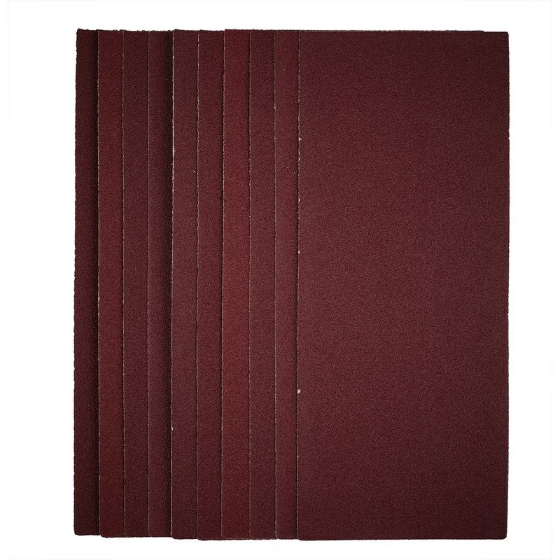 Draper 56329 SSA6 1/2 Sanding Sheets, 115 X 280mm, 80 Grit (Pack Of 10)