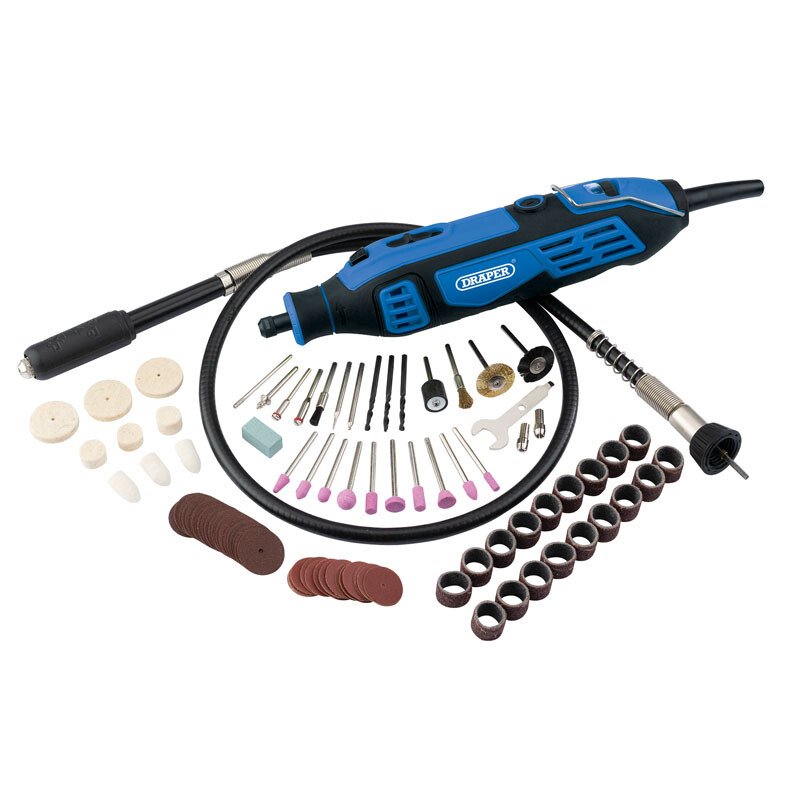 Draper 58300 MT180D111 180W Rotary Multi Tool Kit 113 Piece from