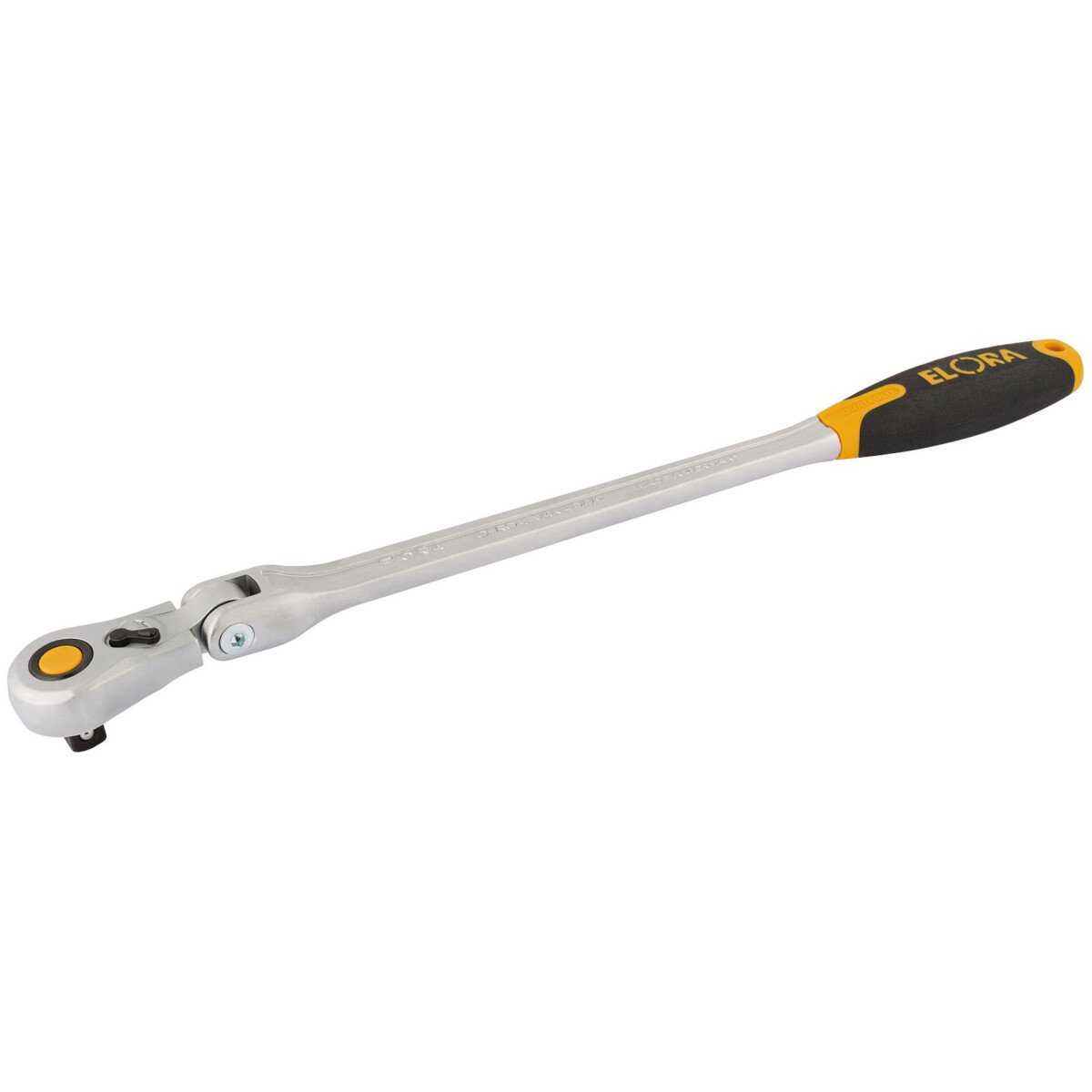 Elora 770-L115GF 430mm 1/2" Square Drive Quick Release Soft Grip Ratchet with Flexible Head 58752