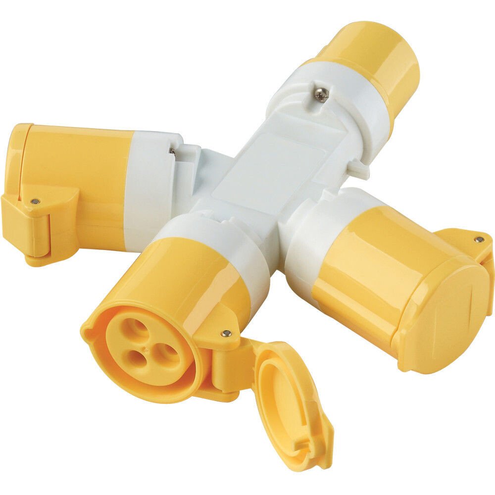 Clarke 6160700 GAP1 110V 16A 3-Way Generator Adaptor Plug