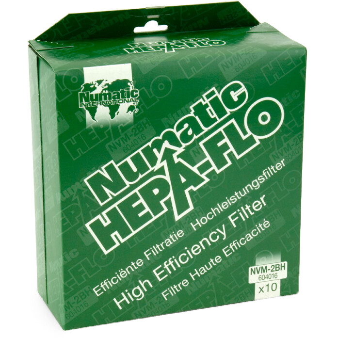 Numatic NVM-2BH HepaFlo Filter Bags for Charles, George & Henry-XL Plus (pack of 10 bags)