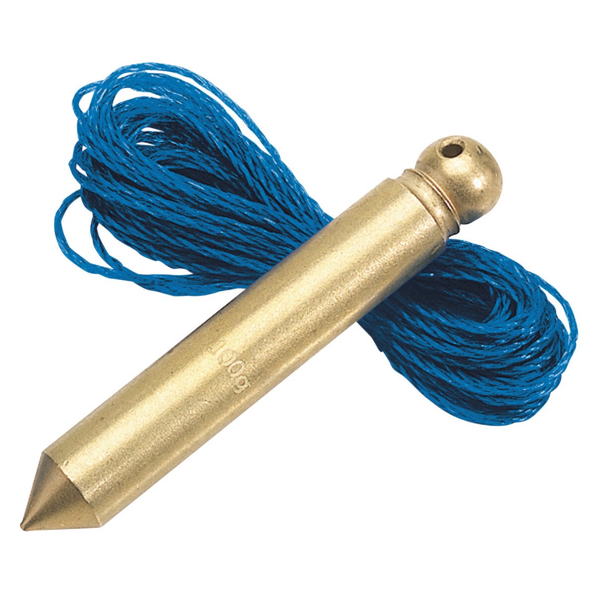 Draper 60698 5188A Expert 100G Brass Plumb Bob with 5M (Approx) Nylon Line