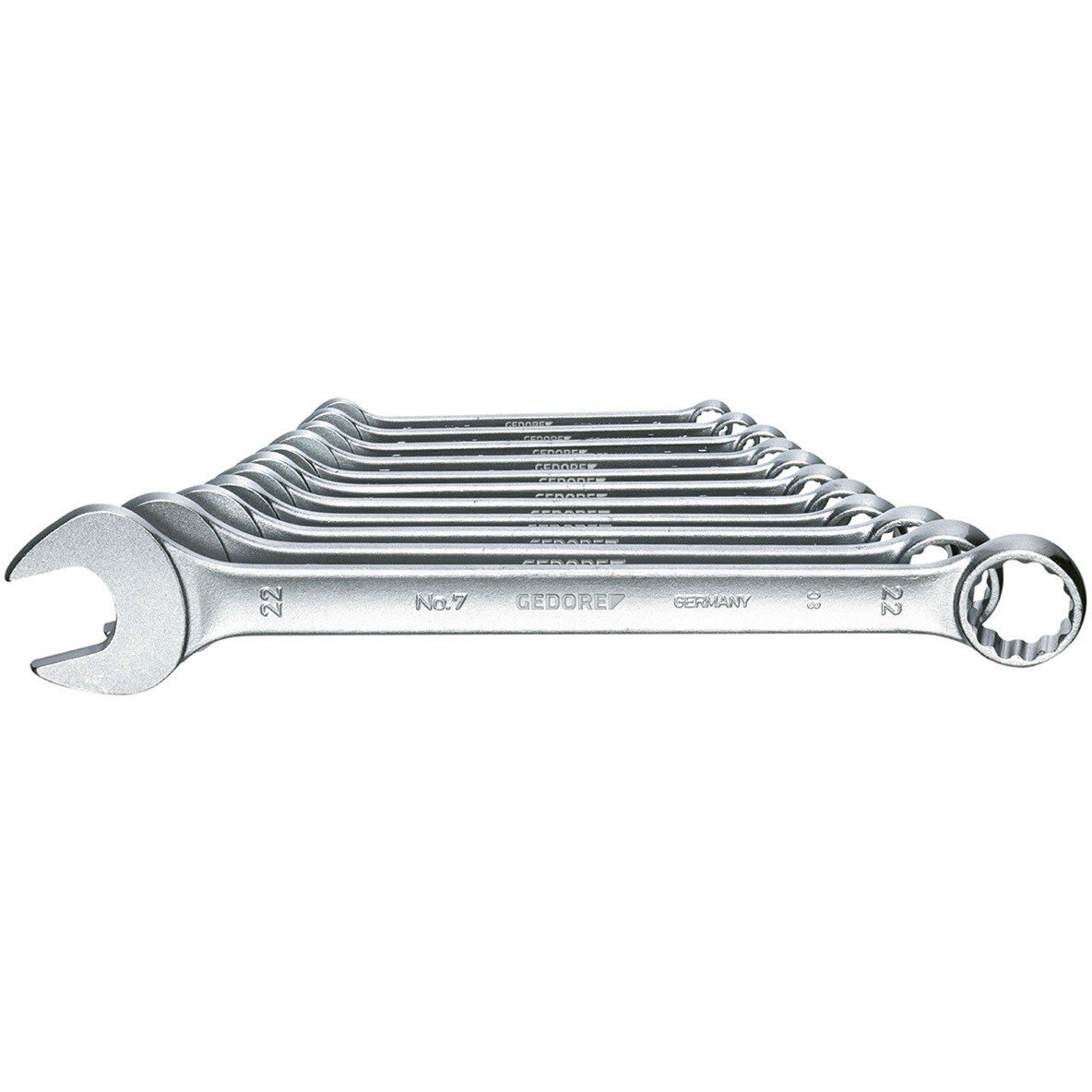 Gedore 6093070 Combination Metric Spanner Set 11 Piece 7-011