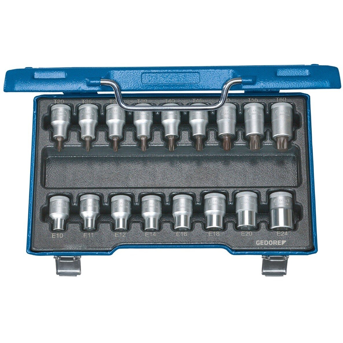 Gedore 6129520 TORX® Screwdriver Bit Socket Set 1/2" Drive ITX 19 TX