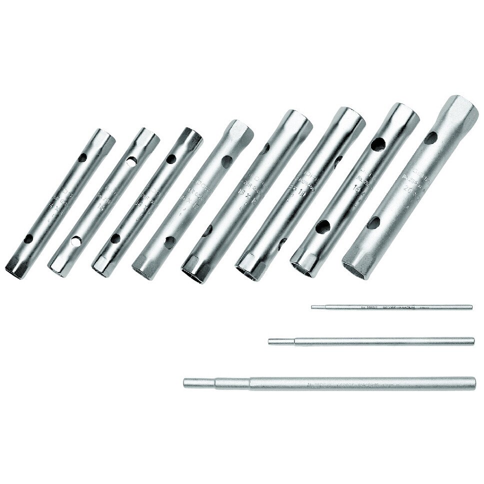 Gedore 6218540 Tubular Box Spanner Set 8 Piece 6-22 mm