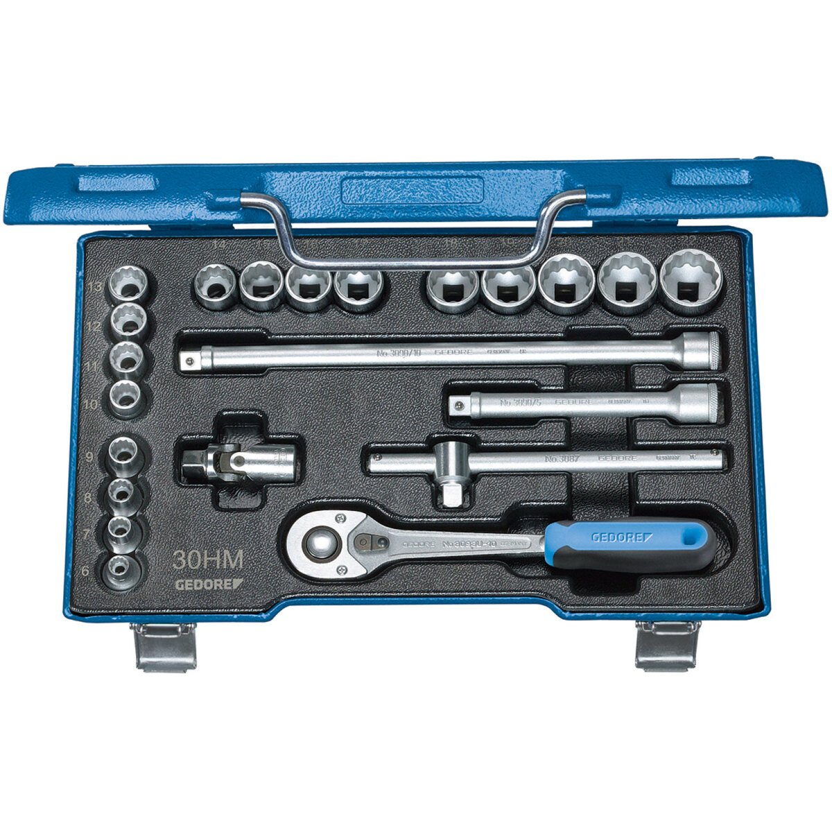 Gedore 6239700 Meteic Socket Set 3/8" Drive 22 Piece D 30 HMU-10