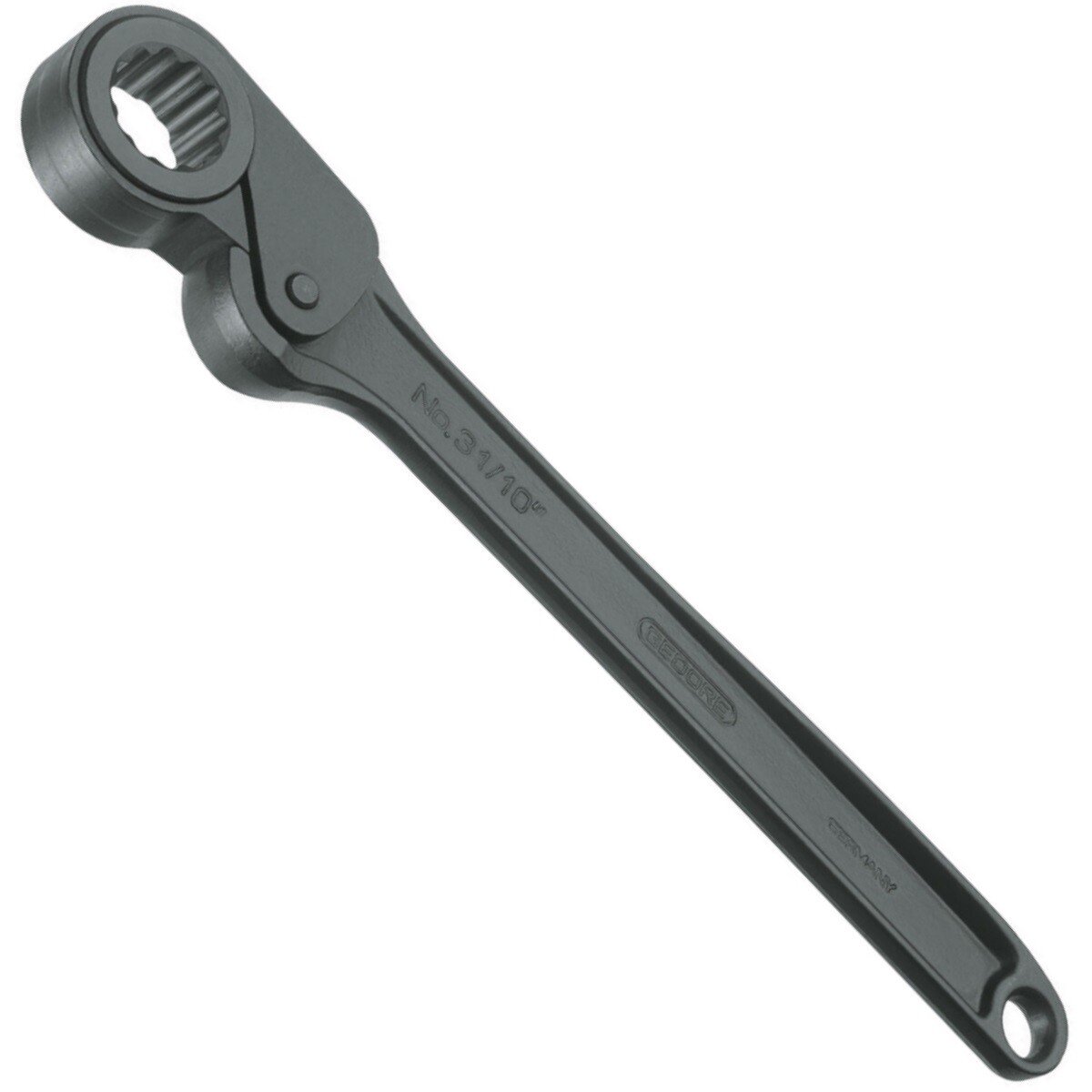 Gedore 6255580 16" Friction Type Ratchet with Bi-Hex Ring 30mm 31 KR 16-30