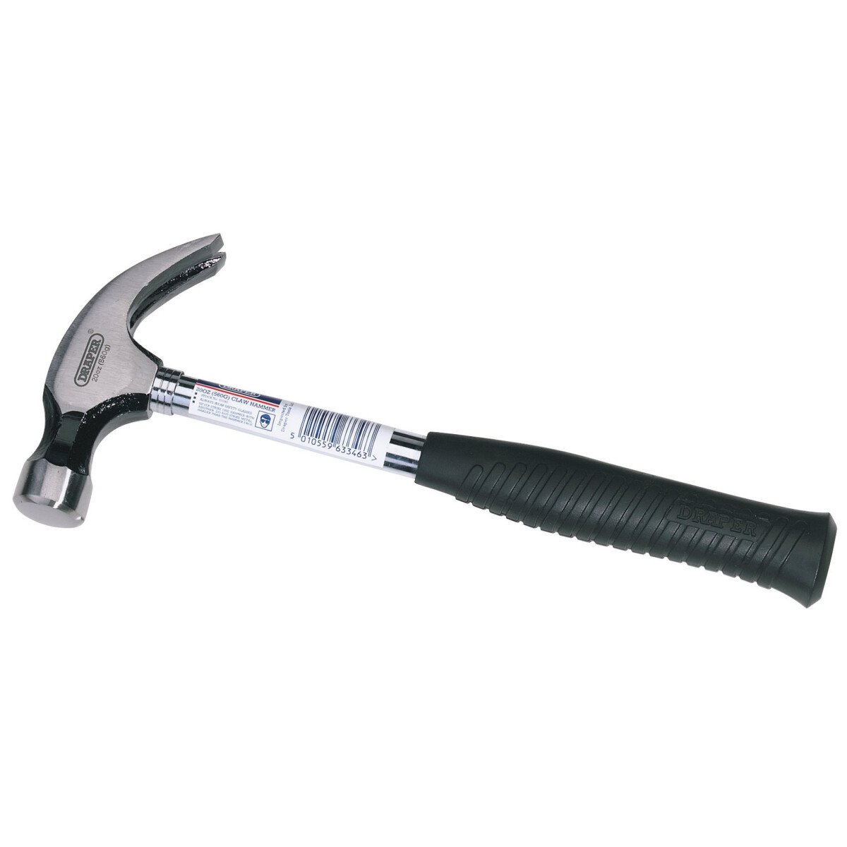 Draper 63346 9001 560g (20oz) Tubular Shaft Claw Hammer