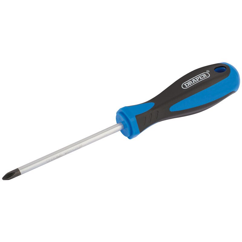 Draper 63488 976 Cross Slot Engineers Screwdriver  (No.2  x 100mm)