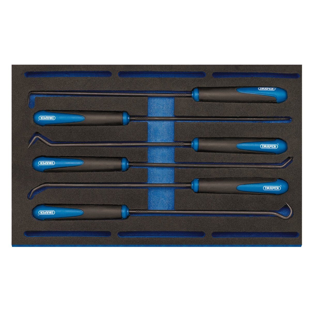 Draper 63494 IT-EVA23 Long Reach Hook and Pick Set in 1/4 Drawer EVA Insert Tray (6 Piece)