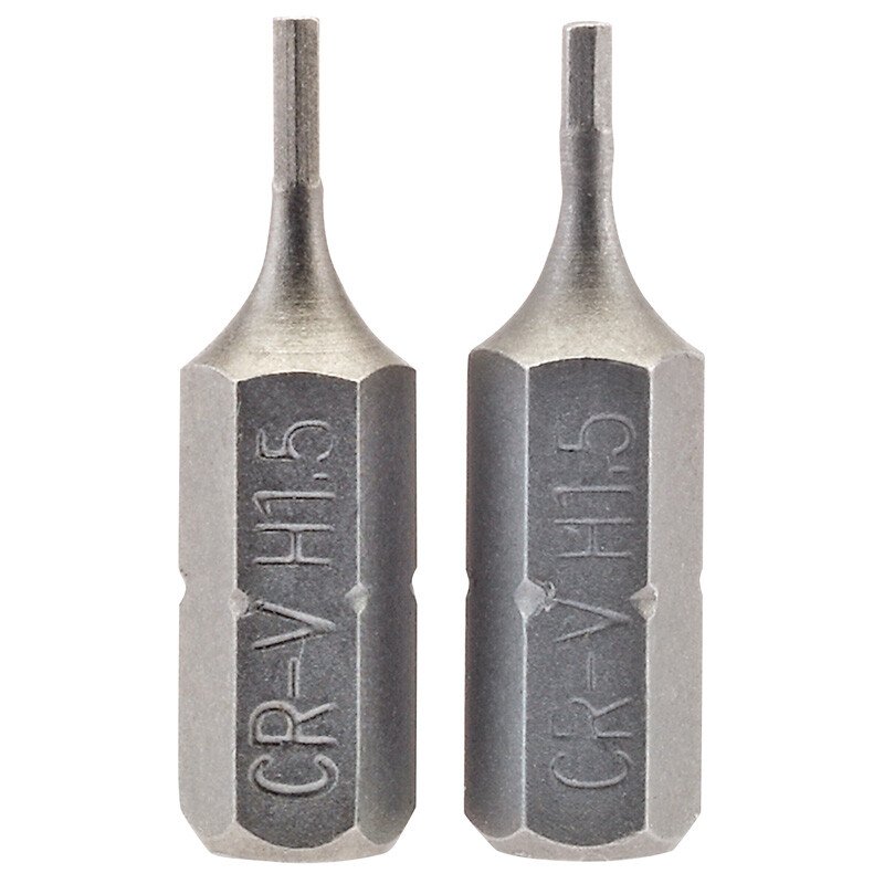 Draper 63944 25HX/2/B 1.5mm 1/4" Hex. Hexagonal Insert Bit 25mm Long x 2