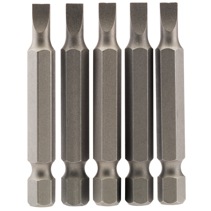 Draper 64270 50PS/5/B 4.5mm 1/4" Hex. Plain Slot Insert Bit 50mm Long x 5