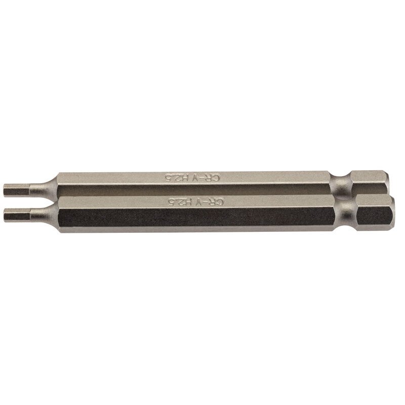 Draper 64319 75HX/2/B 2.5mm 1/4" Hex. Hexagonal Insert Bit 75mm Long x 2