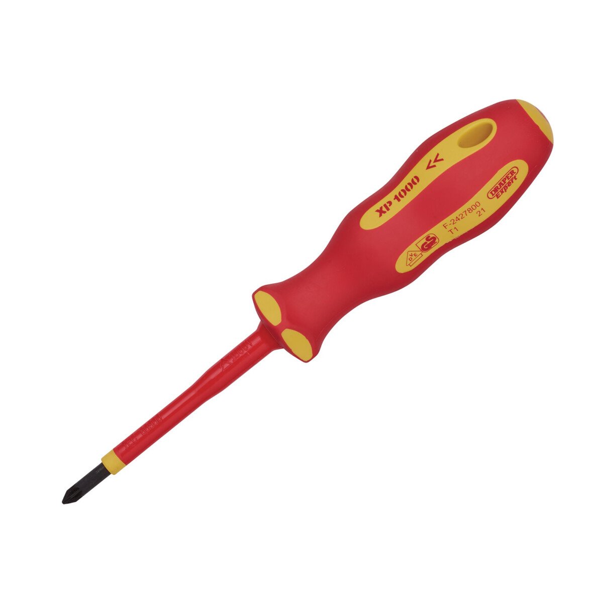 Draper 64477 965PZ Draper Expert Ergo Plus® VDE No.1 x 80mm PZ Slot Screwdriver