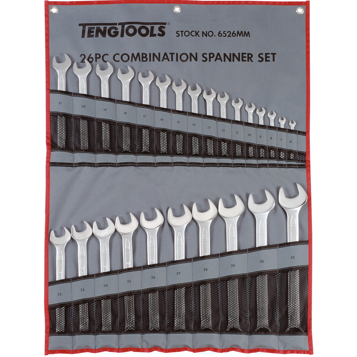 Teng Tools 6526MM 26 Piece Metric Combination Spanner Set from Lawson HIS