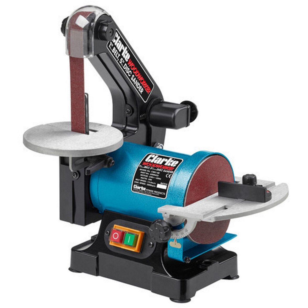 Clarke 6500432 CBS1-5B 250W Belt and Disc Sander 230V 