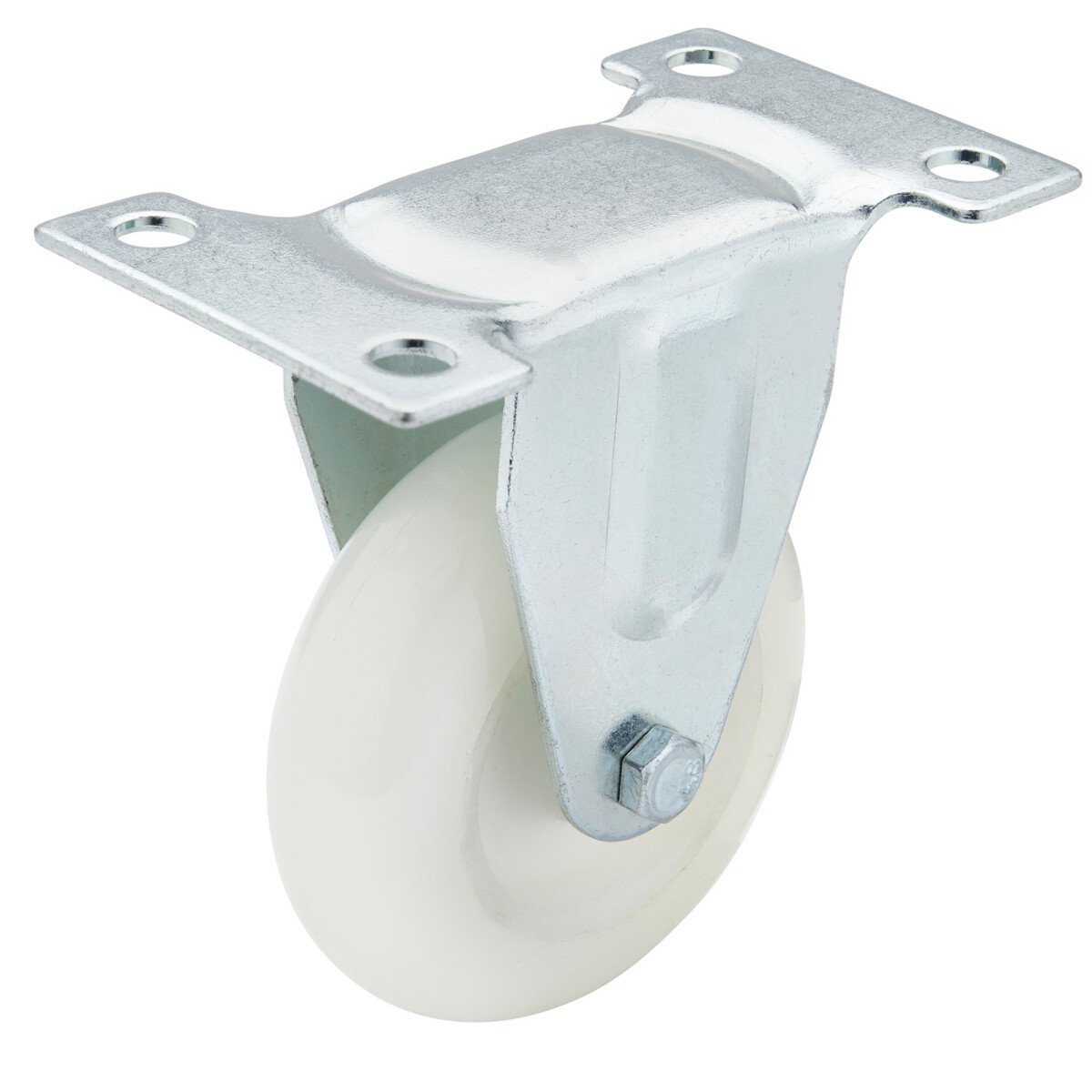 Draper 65502 60475F 75mm Dia. Fixed Plate Fixing Nylon Wheel   S.W.L. 100kg