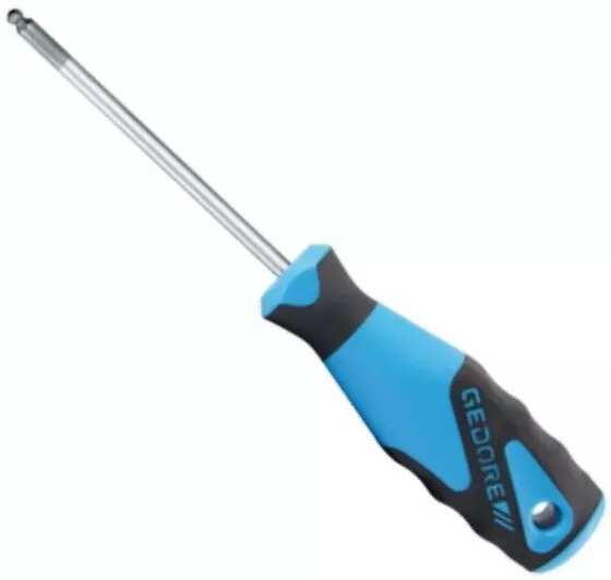 Gedore 6684510 4mm Screwdriver for In-Hex Screws Ball End 2163 BK 4