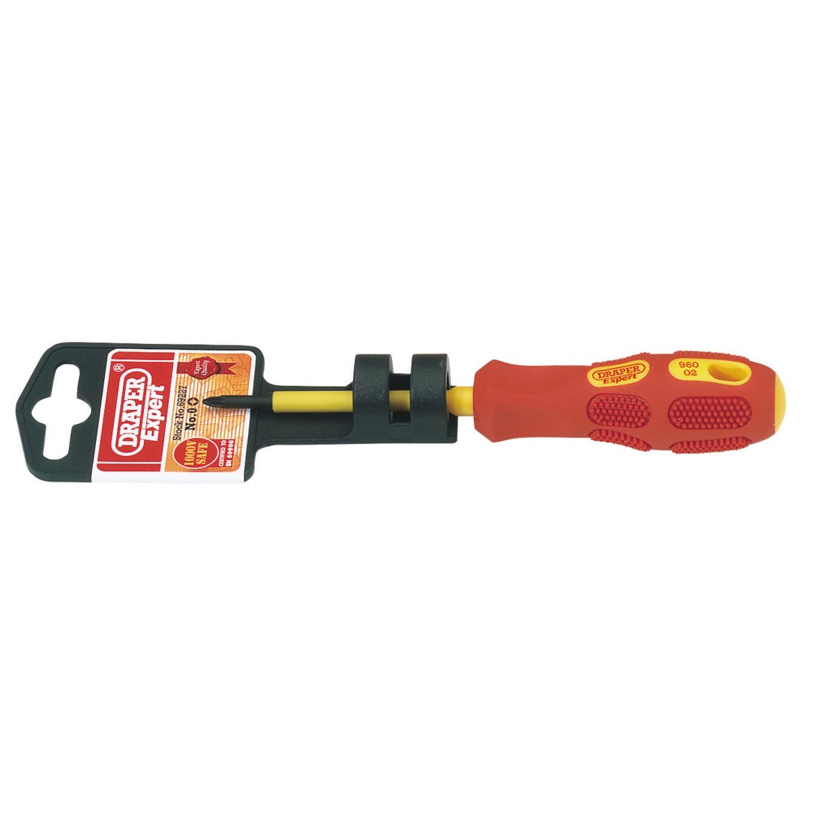 Draper 69227 960PZ Expert No.0 x 60mm Fully Insulated PZ Slot Screwdriver