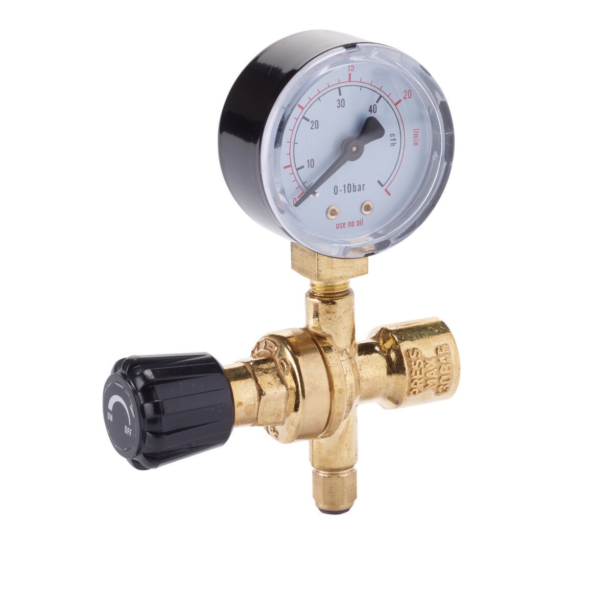 Draper 70135 WREGCO2-1G 130 Bar Gas Bottle Regulator with Gauge