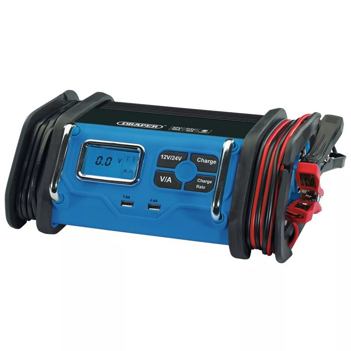 Draper 70548 BCMC18 12V/24V Battery Charger for Lead - Acid, Gel, AGM and MF Batteries