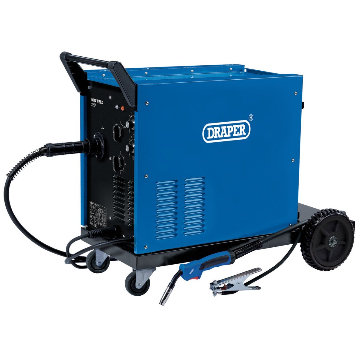 Draper 71093 MW230T 230/400V Gas/Gasless Turbo MIG Welder (220A)