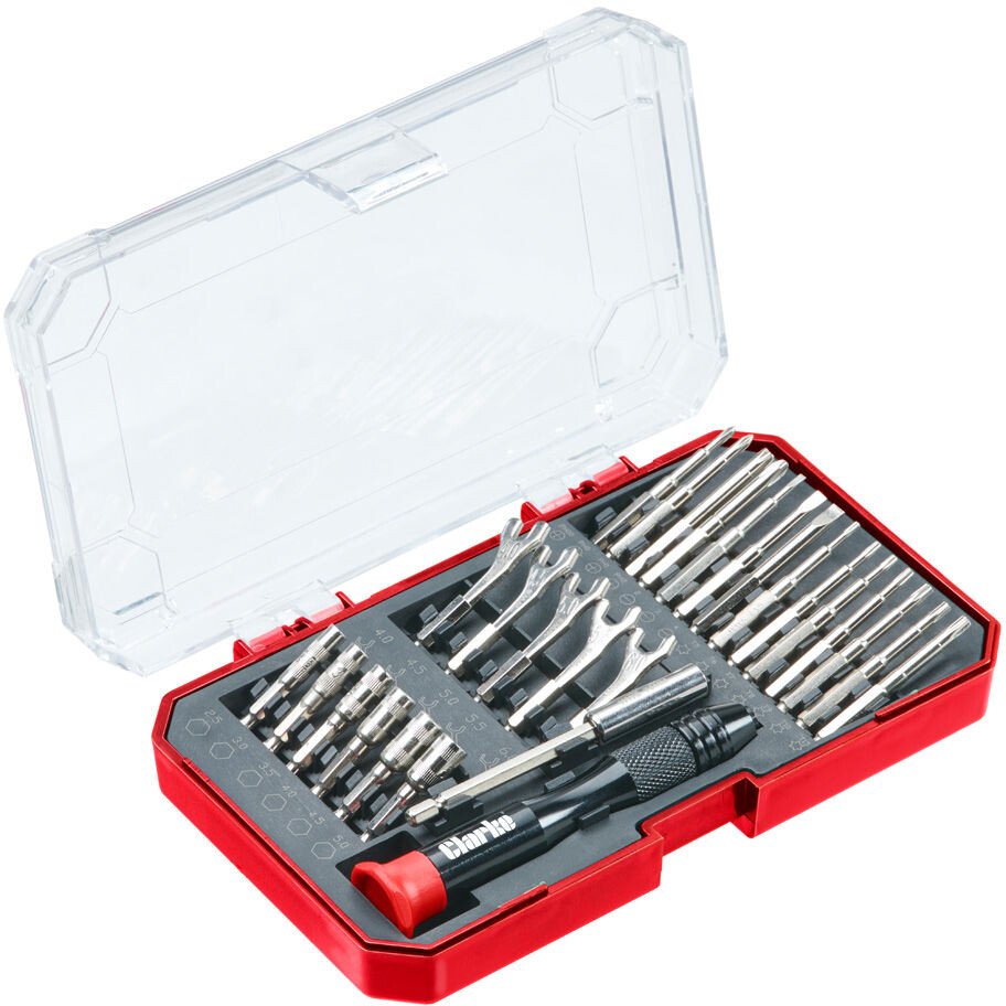 Clarke 1801958 CHT958 27 Piece Precision Bit & Spanner Set