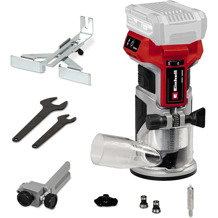 Einhell 4350412 Body Only Power X-Change 18V Cordless Palm Router Tool Brushless Motor