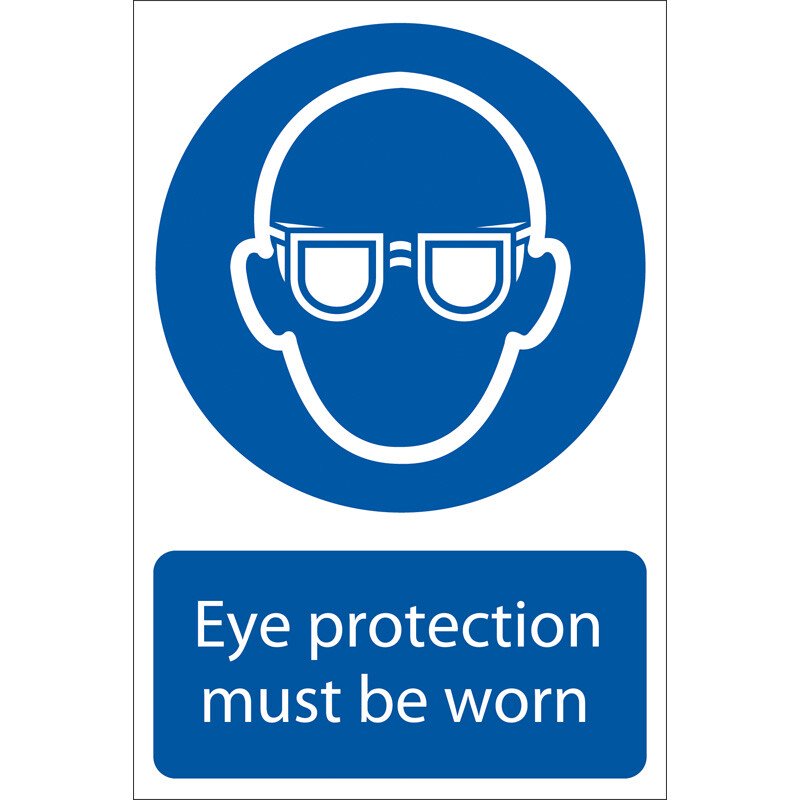 Draper 72080 SS03 'Eye Protection' Mandatory Sign
