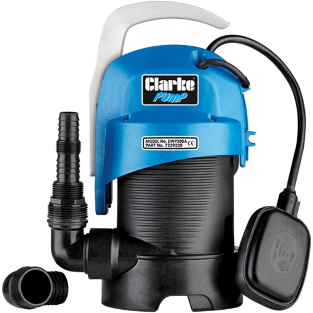 Clarke DWP300A 1¼" 330W 130Lpm 5.5m Head Clean and Dirty Water Submersible 230V 7239220