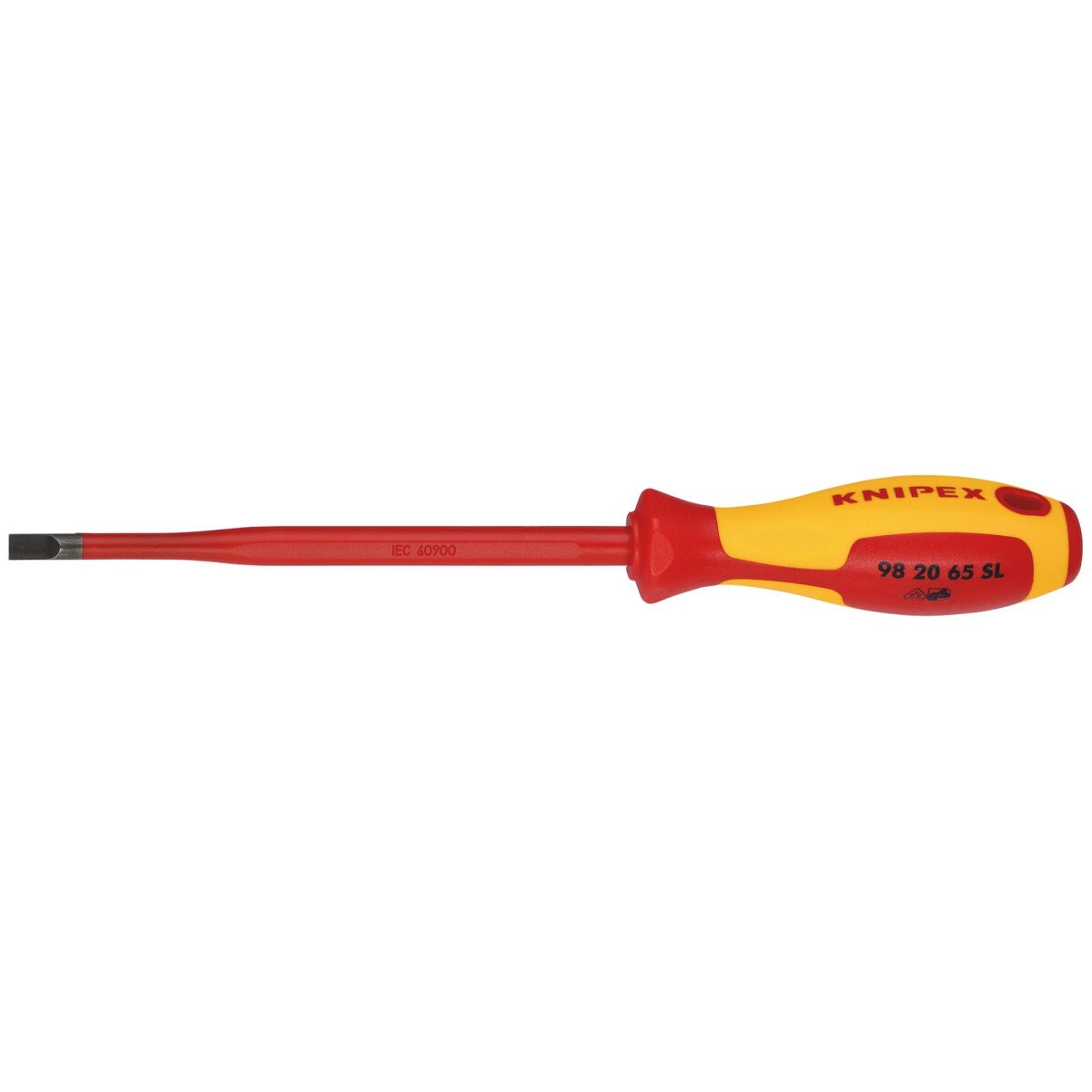 Knipex 98 20 65 SL 98 20 65 Sl Vde Insulated Slotted Screwdriver, 6.5 X 150mm   Slim 72436