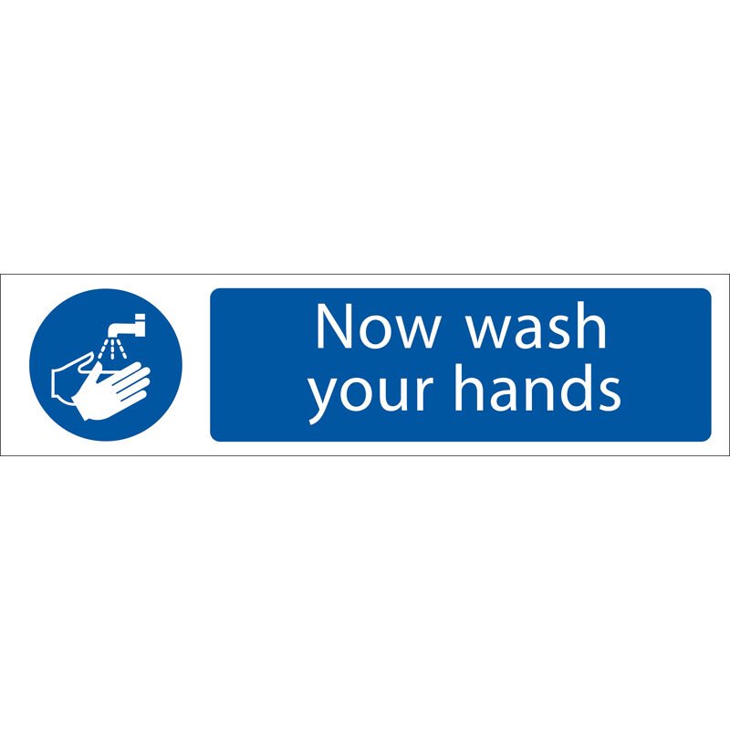 Draper 73157 SS62 'Wash Your Hands' Mandatory Sign
