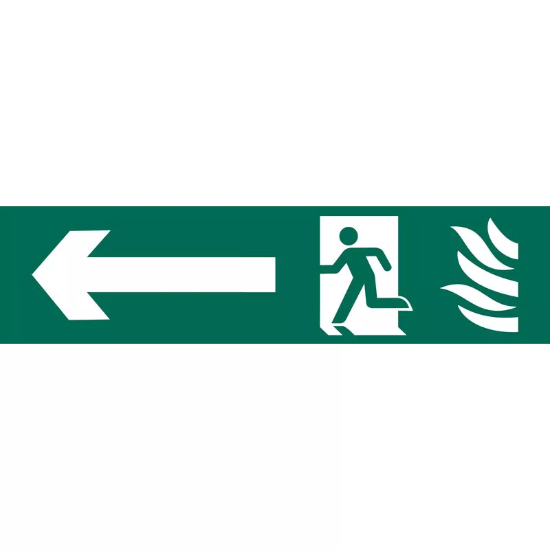 Draper 73165 SS69 'Running Man Arrow Left' Safety Sign