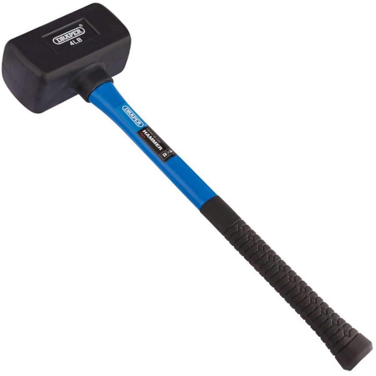 Draper 74319 DBH20 Rubber Dead Blow Mallet with Fibreglass Shaft (1.8kg/64oz)