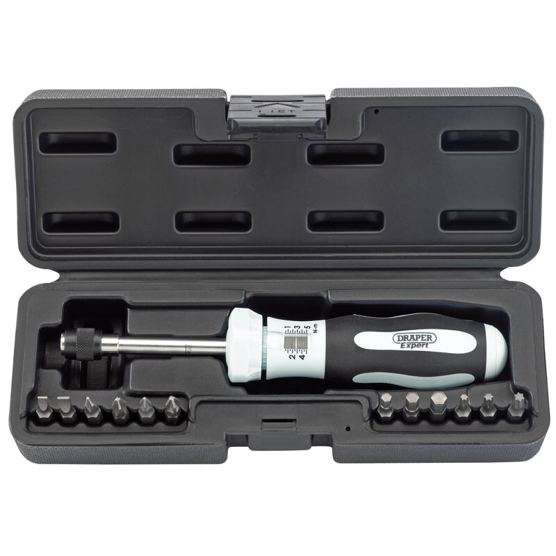Draper 75170 995TS-1 Expert Torque Screwdriver Kit (1-5Nm)