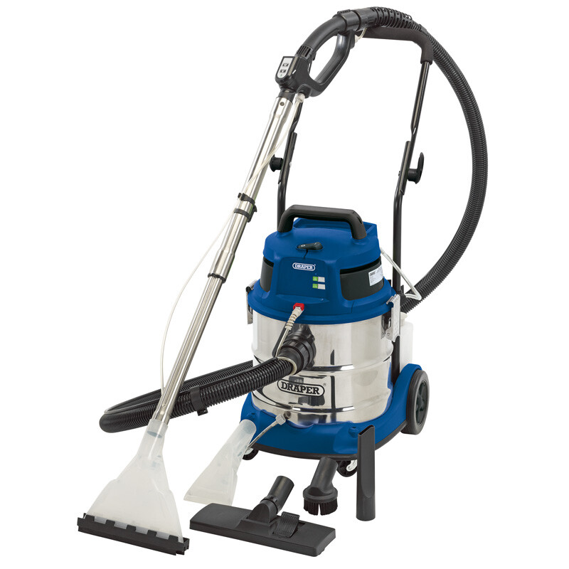 Draper 75442 SWD1500 20L 1500W 230V Wet and Dry Shampoo/Vacuum Cleaner